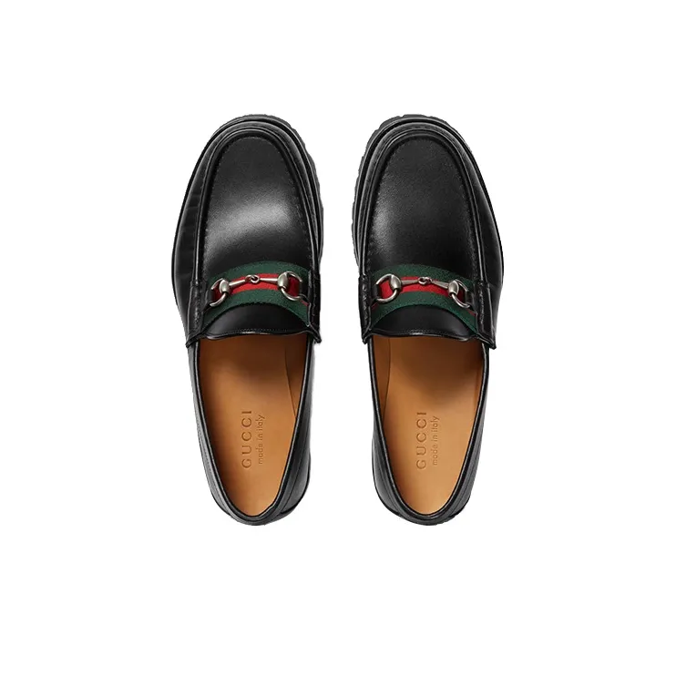 GUCCI Web Horsebit Loafers-3
