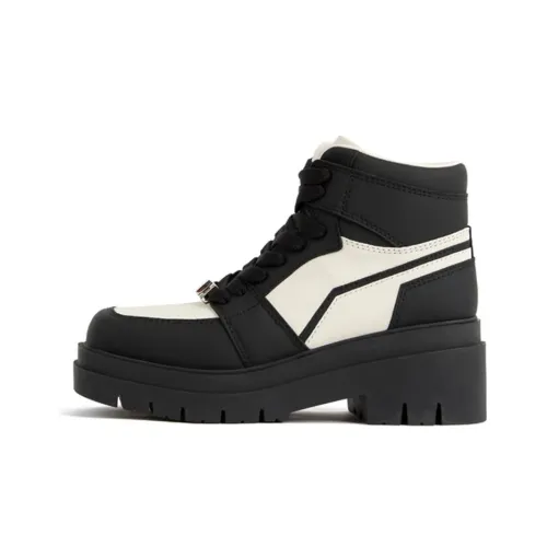 CALVINLUO Platform Shoes Unisex Black White