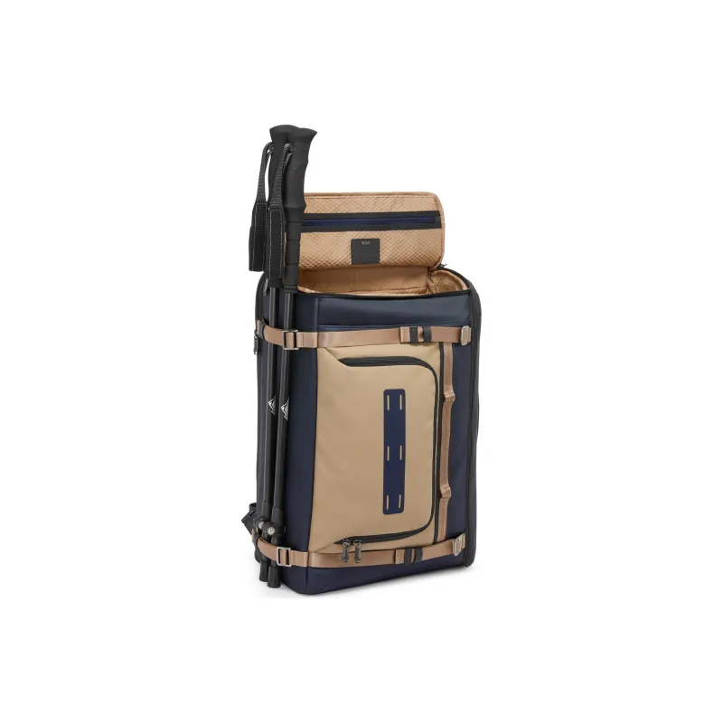 TUMI Alpha Bravo Nylon Backpack Men's Blue & Brown-1