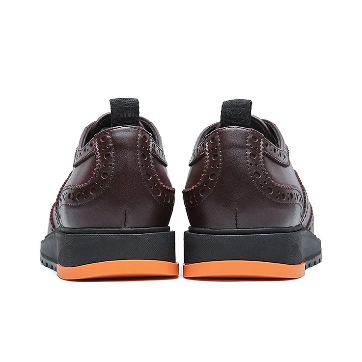 Anthony Miles Casual Leather Shoes Men's Burgundy-4