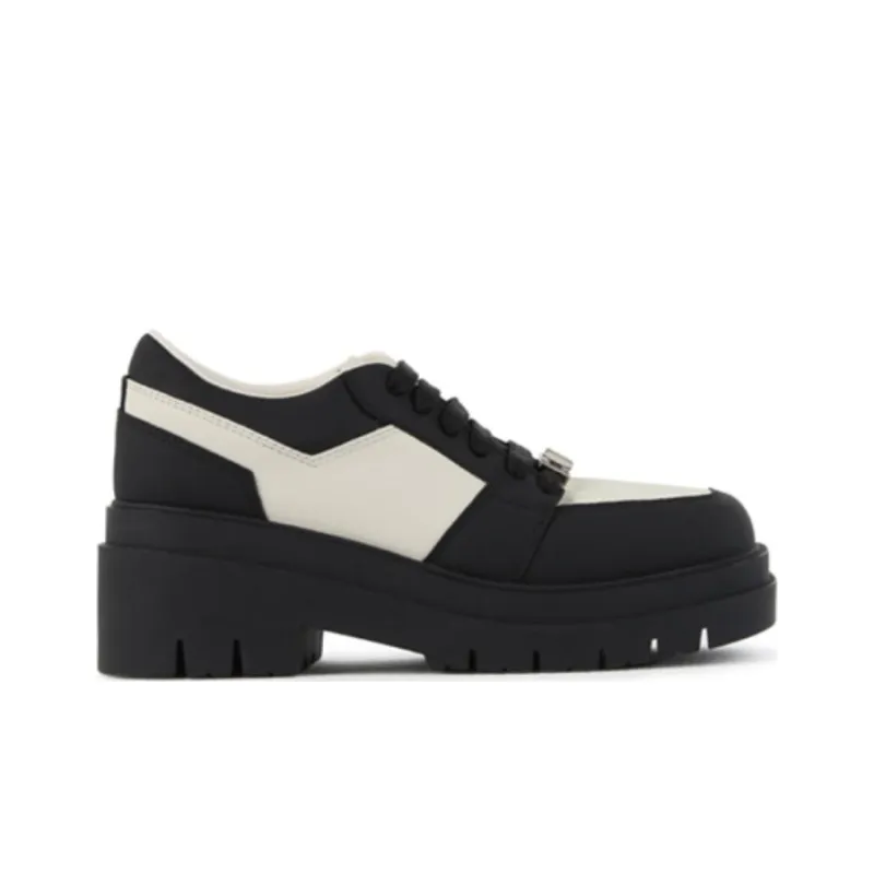 CALVINLUO Platform Shoes Unisex Black White-1