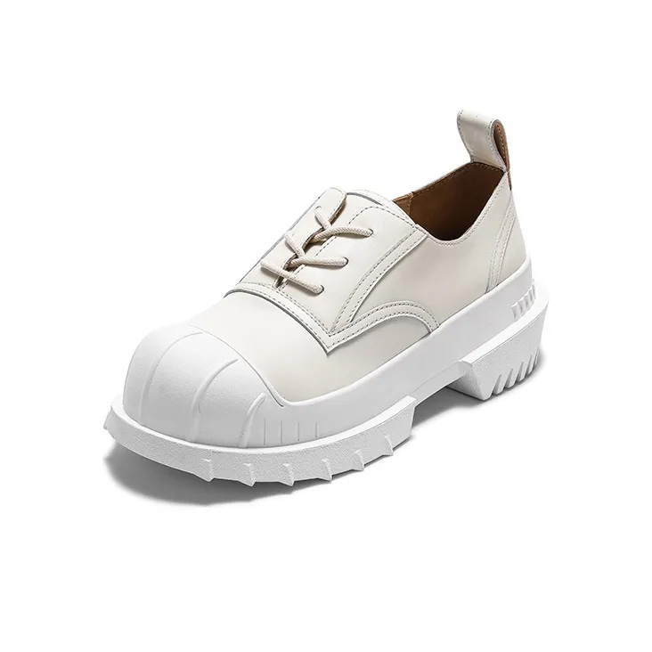 Lost In Echo Hunting Duck Collection Coverage Moisture Wicking Breathable Low Top Derby Unlined Shoes Women's Ecru-1