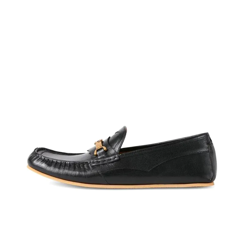 GUCCI Interlocking G Horsebit Loafers Black-0