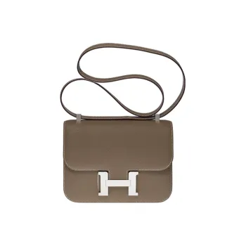 HERMES Constance Epsom Leather Crossbody Bag, Shoulder Bag Regular Women's 18 Etoupe Elephant Gray