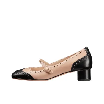 DIOR Spectadior Chunky Heel Medium Heel Shoes Women's Nude