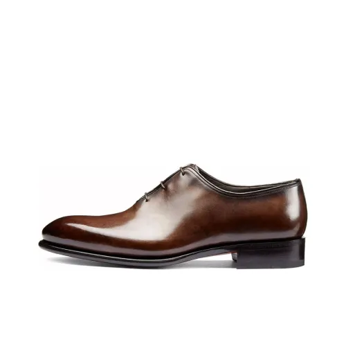 Santoni Leather Lace-up Oxford Shoes