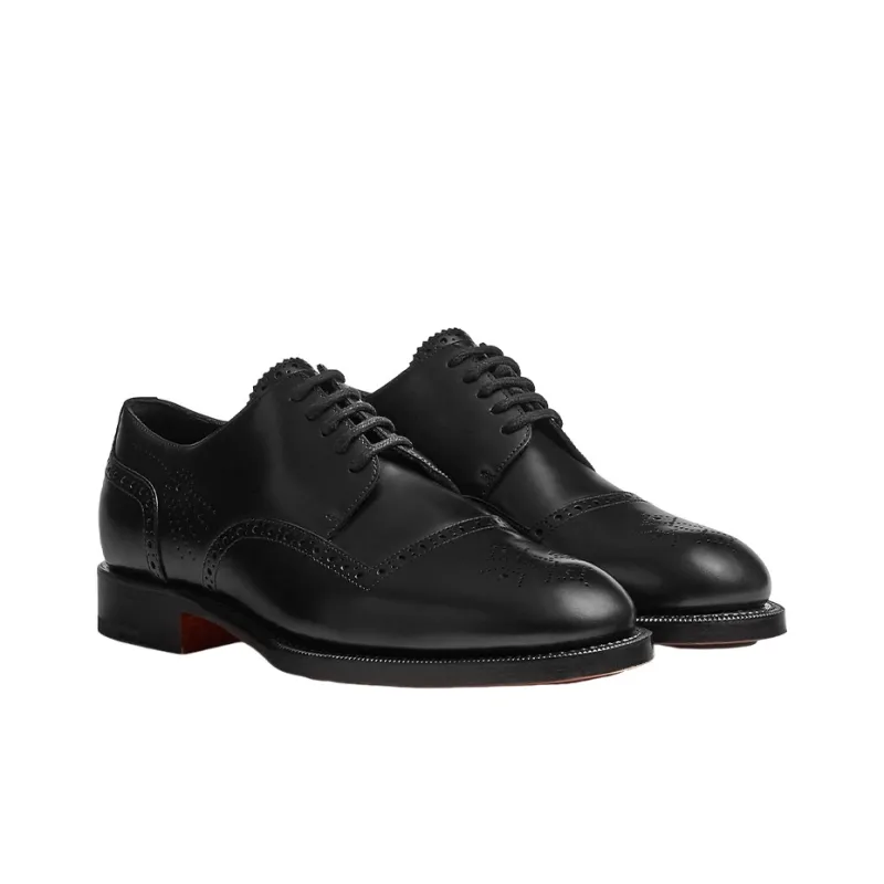 HERMES Fulham Derby Shoes Men's Black-2
