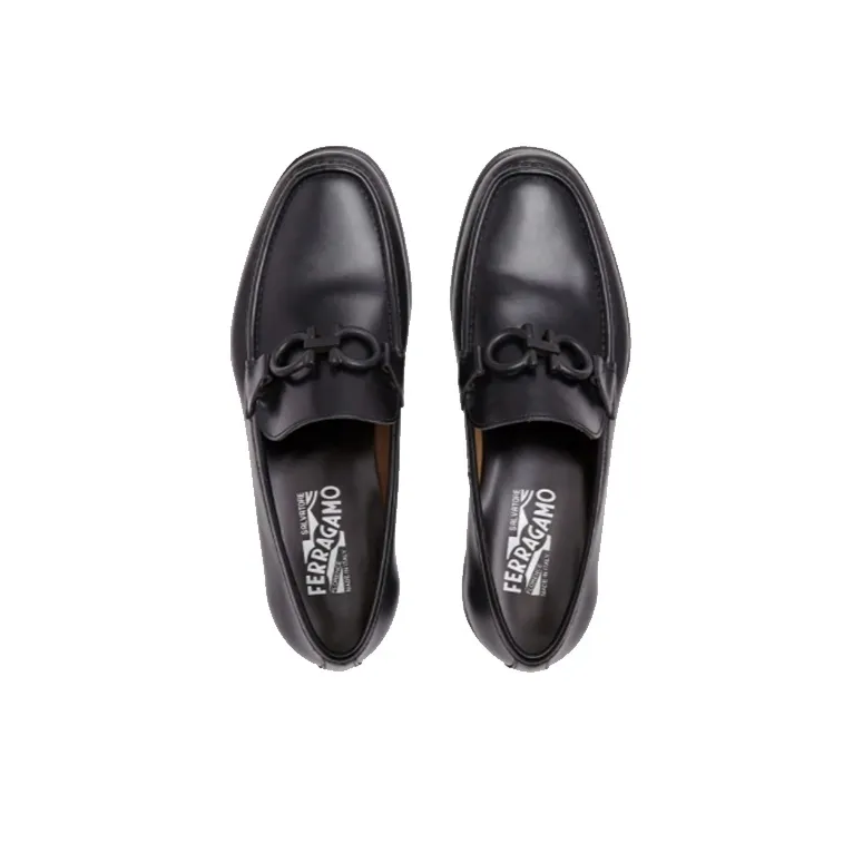 FERRAGAMO Rolo 10 Leather Loafers-2