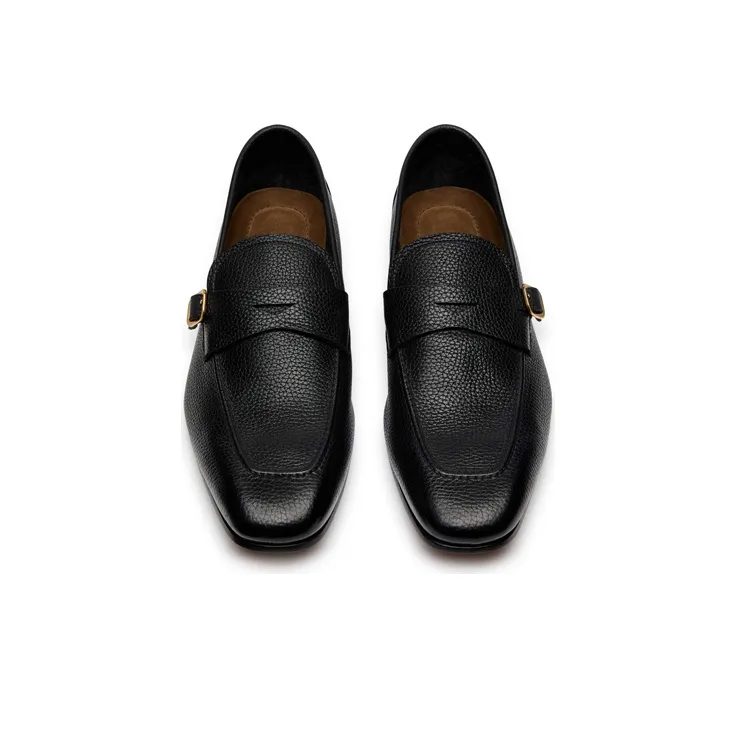 TOM FORD Grained Square-toe Loafers-2