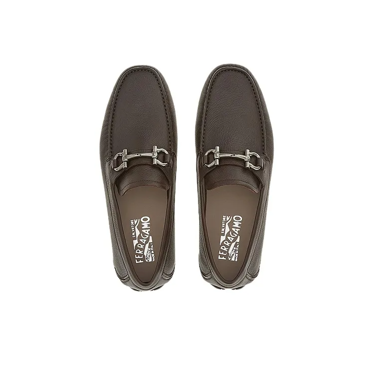 FERRAGAMO Gancini Horse-bit Driver Loafers-2