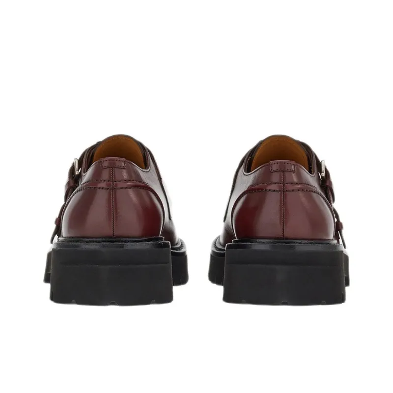FERRAGAMO Casual Shoes Men's Burgundy-4