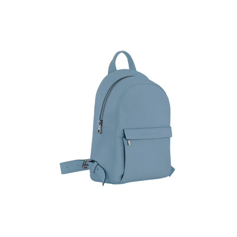LONGCHAMP 3D Cow Leather Backpack Women's Blue-1