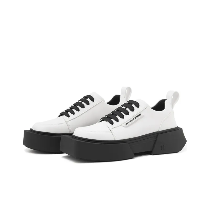 CHOCO CONCERT Design Footwear FIND Platform Shoes Unisex Black White-1