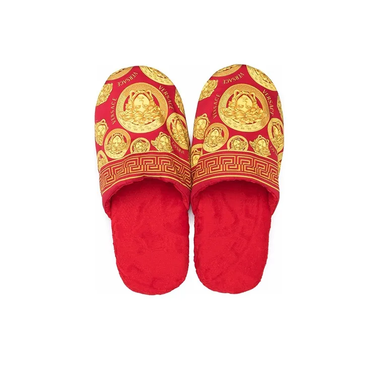 VERSACE Medusa Head Motif Slippers-4