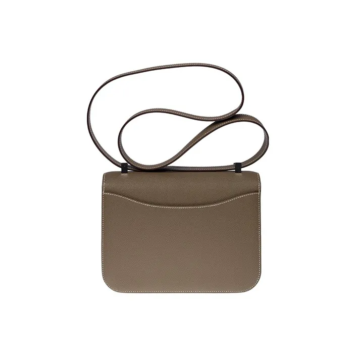 HERMES Constance Epsom Leather Crossbody Bag, Shoulder Bag Regular Women's 18 Etoupe Elephant Gray-3