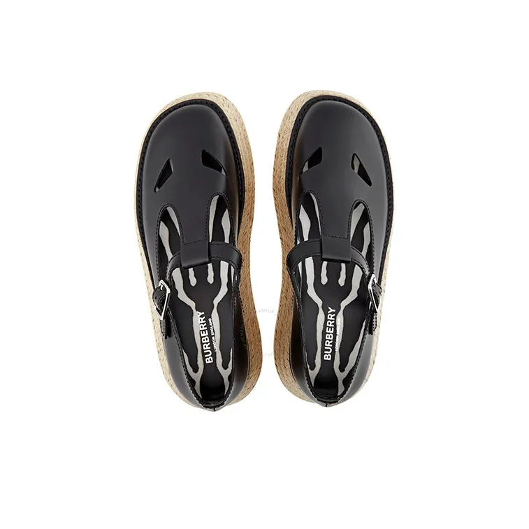 Burberry Aldywych Platform Shoes Women's Black-2