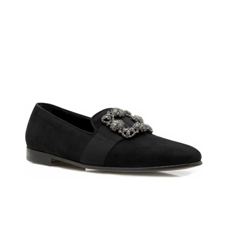 MANOLO BLAHNIK Carlton Casual Shoes Men's Black-2