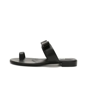 FERRAGAMO Odor Resistant Flip Flops Women's Black