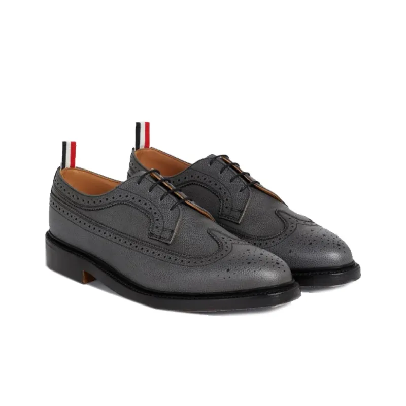 THOM BROWNE Dress Shoes Men Low Top Dark Gray-2