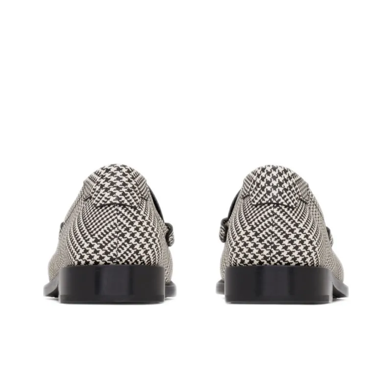 SAINT LAURENT Checked Slip-on Loafers-4