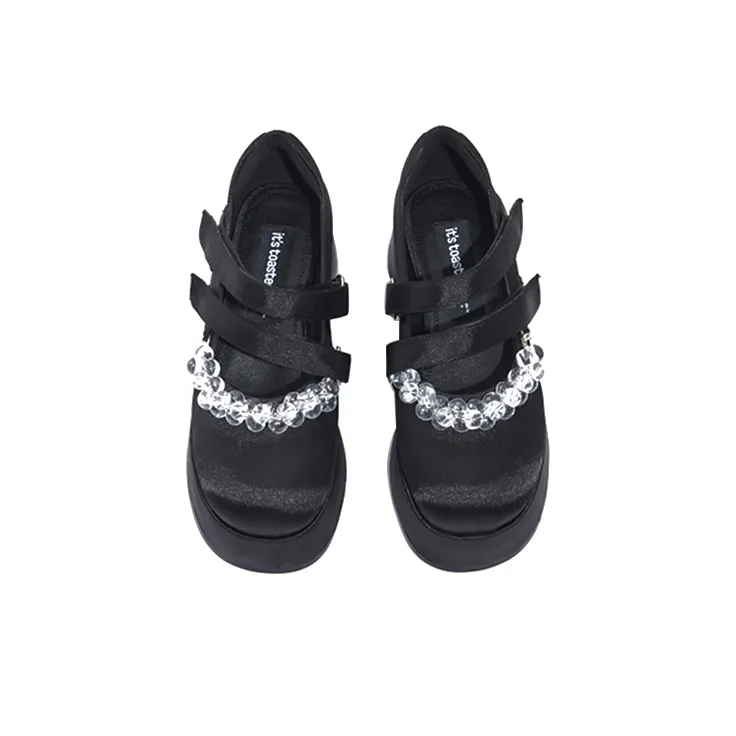 It's Toasted Shibuya One Japanese Style Row Platform Shoes Women's Black-3