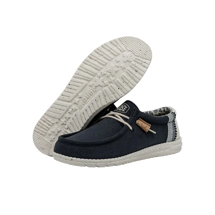 Heydude Men's Casual Shoes Men Low Top Marine Blue-2