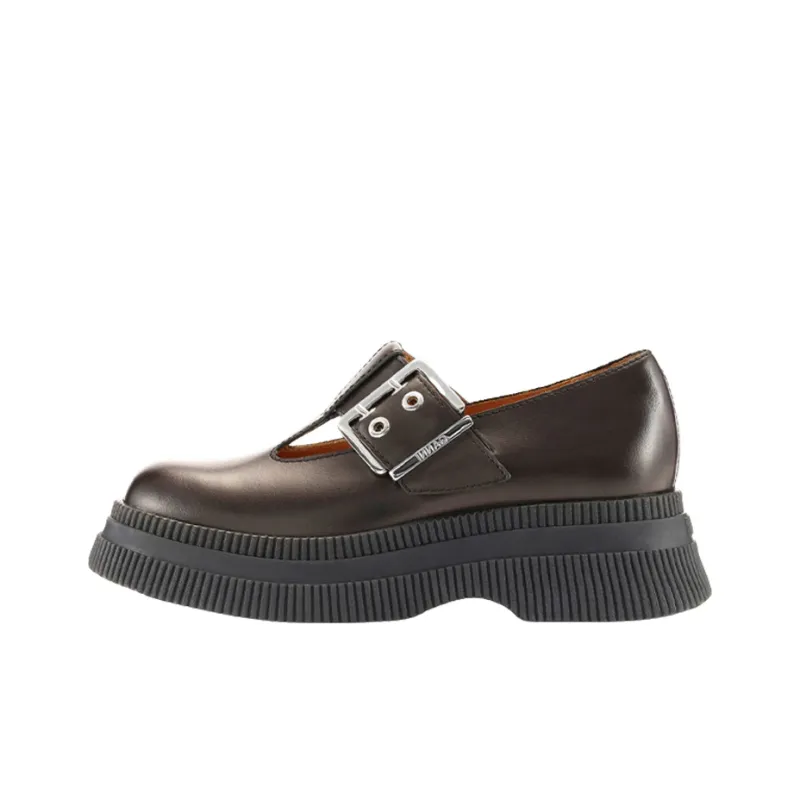 GANNI Platform Shoes Women's Dark Brown-0