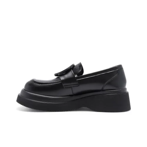 SMILEY Mary Jane Shoes Women's Low-Top Black