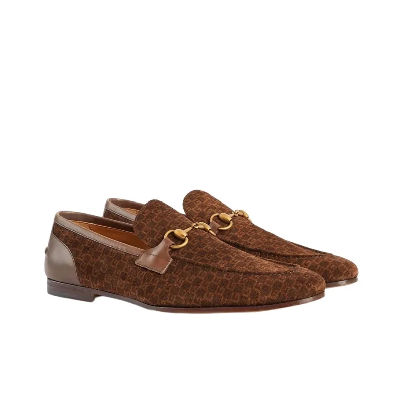GUCCI Jordaan Loafers Dark Brown-2