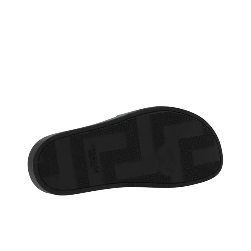 VERSACE Slide Slippers Men's Black-4