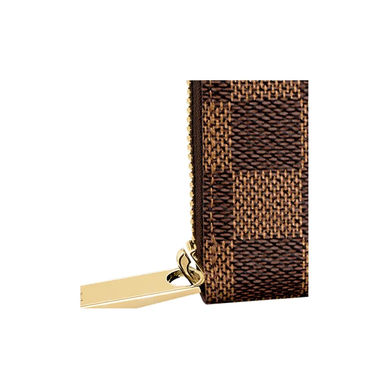 LOUIS VUITTON Zippy Coated Canvas Wallet Coin Purse Wallet Women's Brown-3