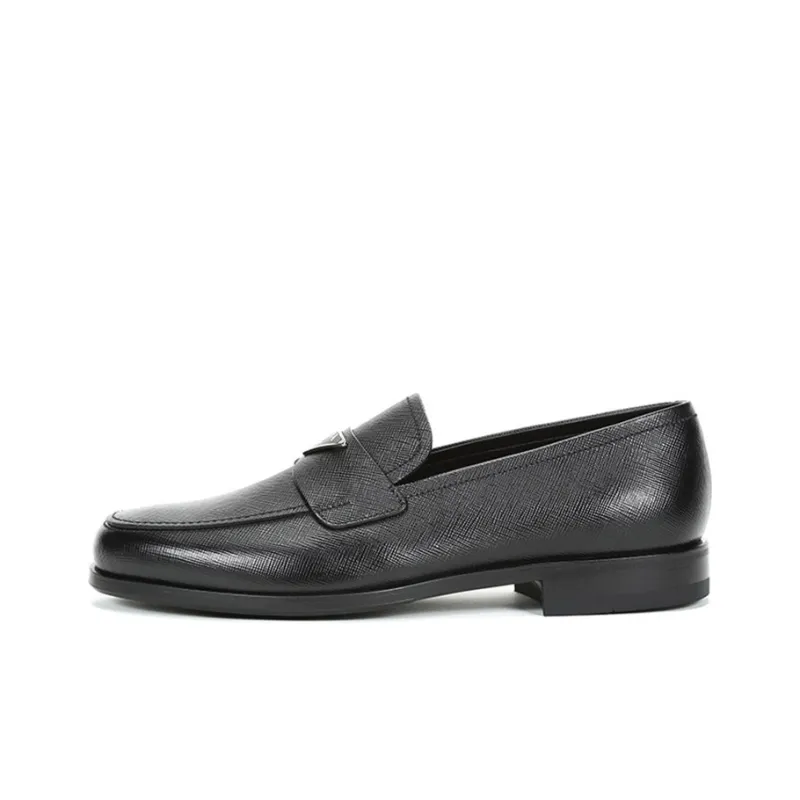 PRADA Saffiano Leather Loafers-0
