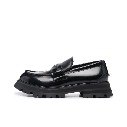 Alexander McQueen Ridged Slip-On Loafers