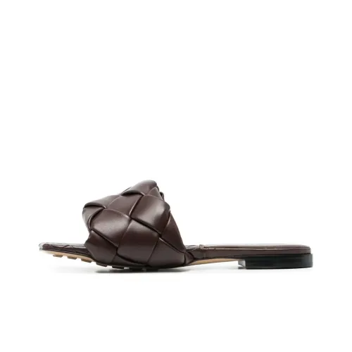 Bottega Veneta Lido Slide Slippers Women's Brown