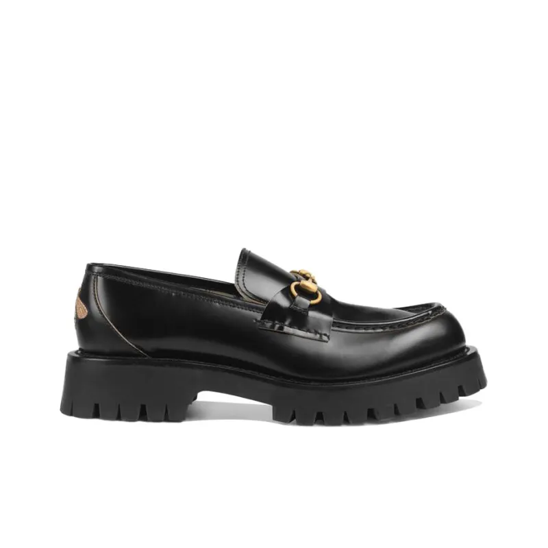 GUCCI Horsebit-detail Leather Loafers-1