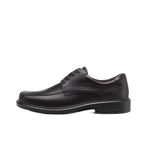 Ecco Casual Leather Shoes Men's Coffee