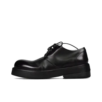 Marsèll Zuccolona Horse Leather Triple-Layer Sole With Upturned Leather Shoes Men's Casual Shoes Men's Black