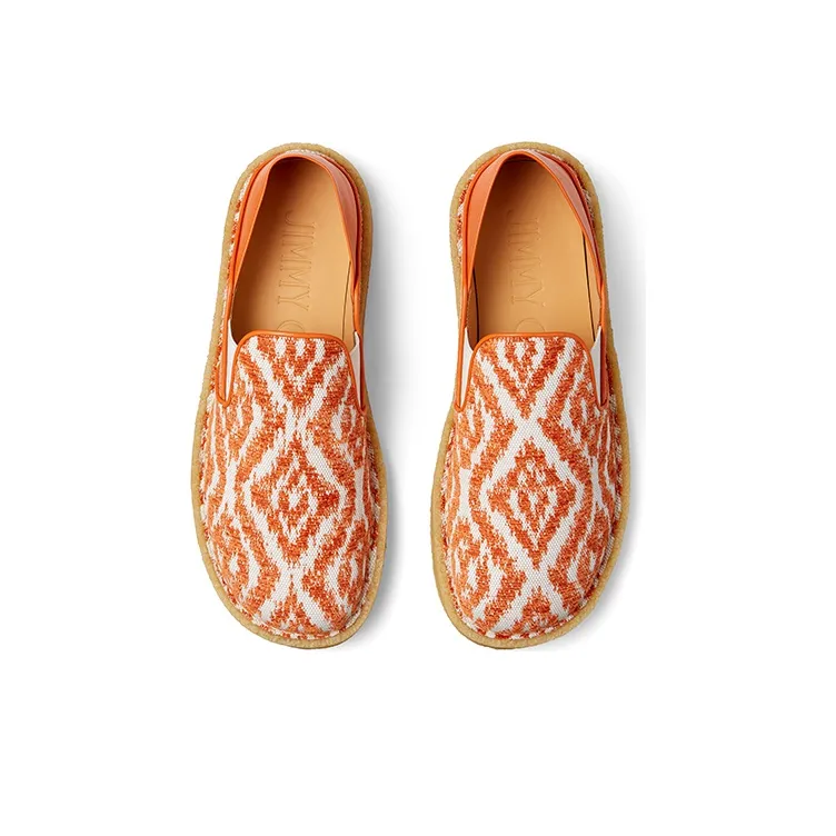 NAPPA x Jimmy Choo Barley Tufted Canvas Men's Casual Shoes Men's Amber Orange-3
