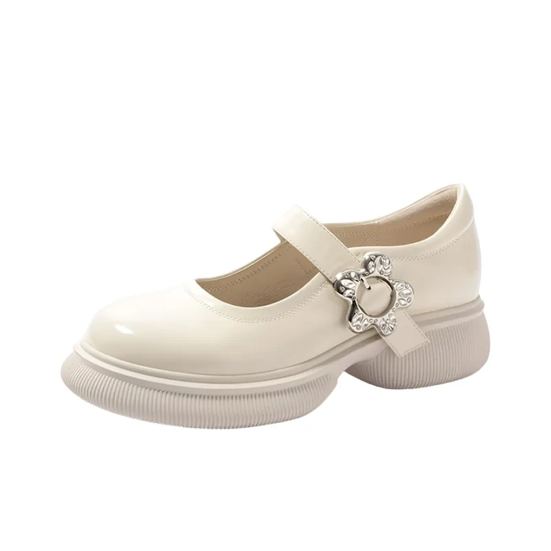 STEVE MADDEN Platform Shoes Women's Ecru-2