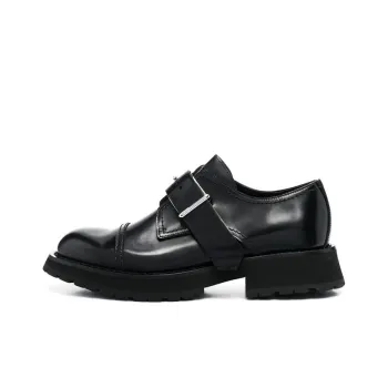 Alexander McQueen Buckle fastening Leather Monk Shoes