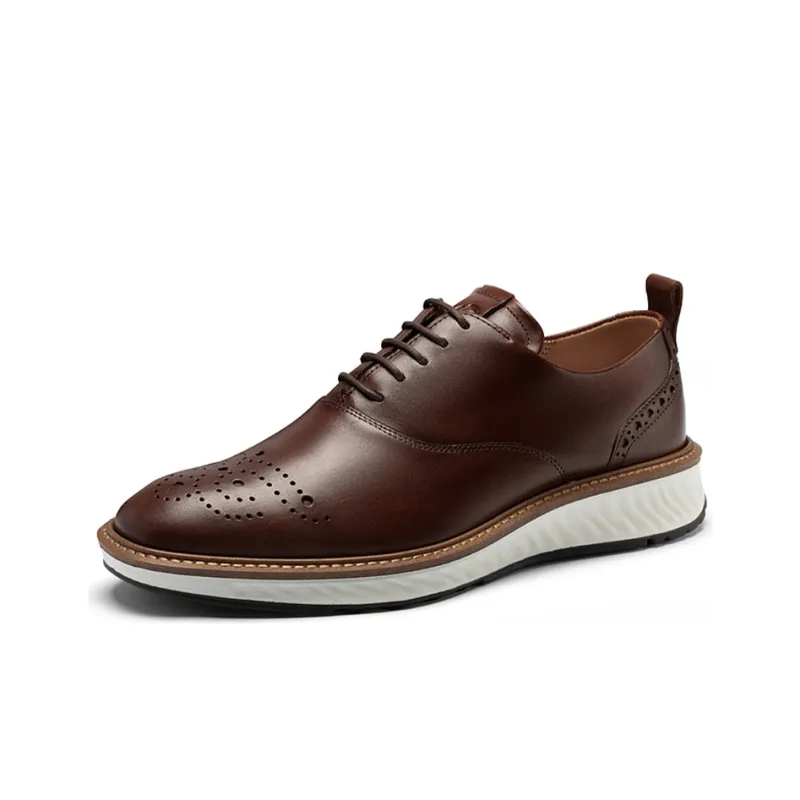 Ecco Men's Casual Shoes Men Low Top Brown-2