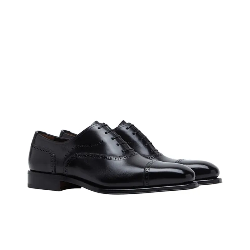 Ferragamo Dress Shoes Men Low-Top Black-2