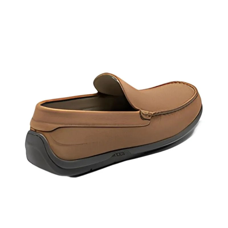 Ecco Moke 2.0 Casual Leather Shoes Men's Camel-2