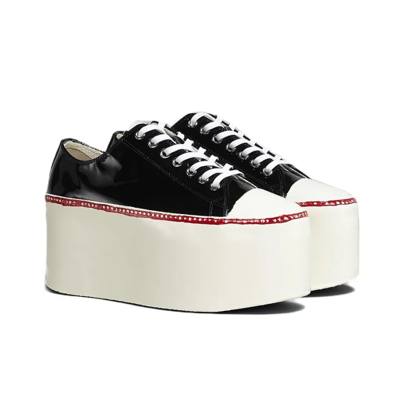 MARNI Low Top Platform Shoes Women's Black-1