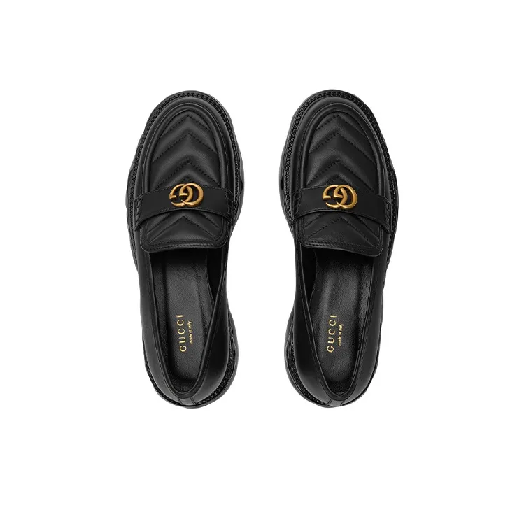 GUCCI Platform Shoes Women's Black-2