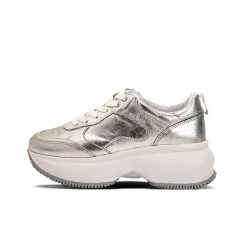 HOGAN Maxi I Active Low-Top Platform Shoes Women's Silver
