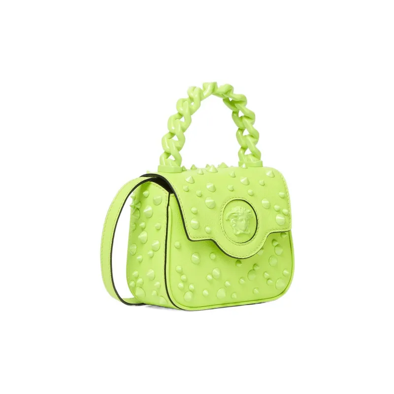 VERSACE La Medusa Cow Leather Shoulder Bag Crossbody Bag Handbag Mini Women's Green-1