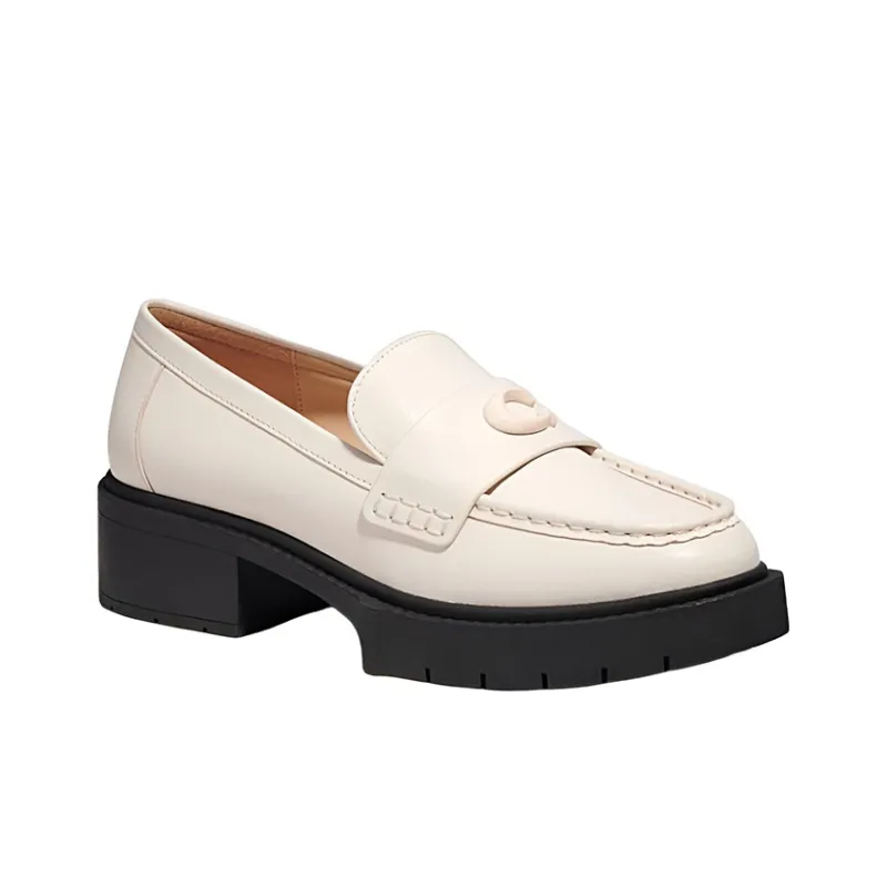 COACH Loafers 4.5cm Women's White-2