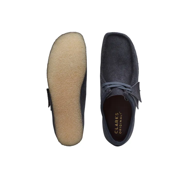clarks Originals Wallabee Boot Ink Hairy Suede-6