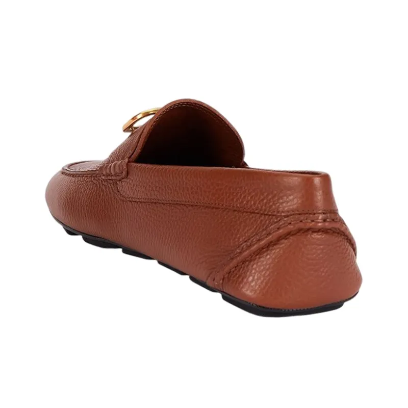 Valentino Vlogo Loafers Men's Tan-3
